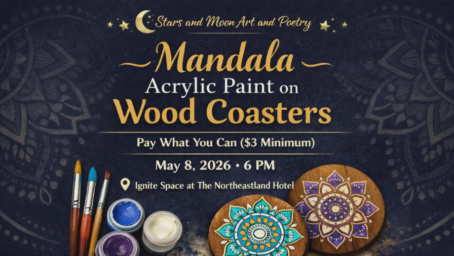 Mandala Acrylic Paint on Wood Coasters Workshop