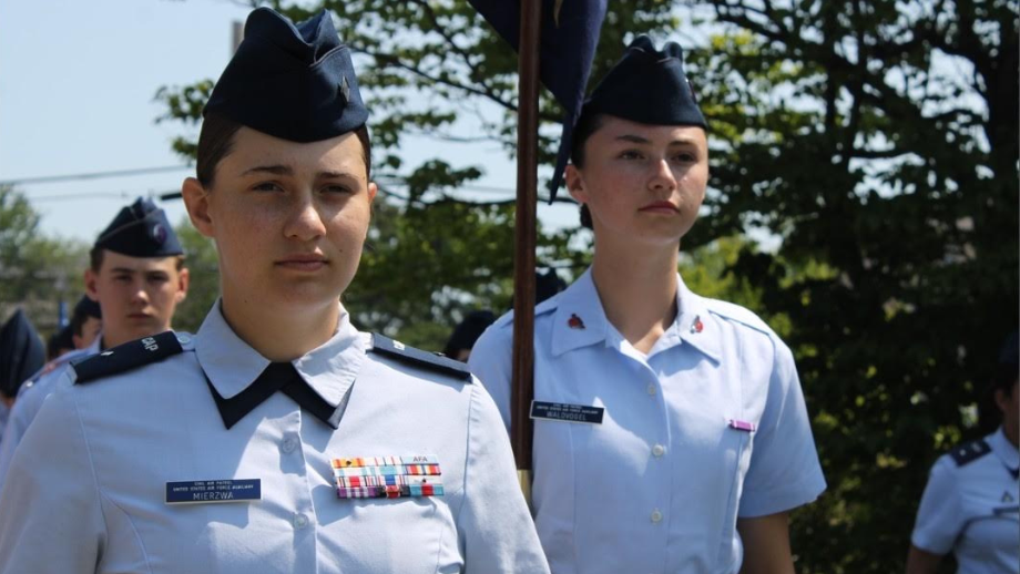 Civil Air Patrol Cadets in Formation